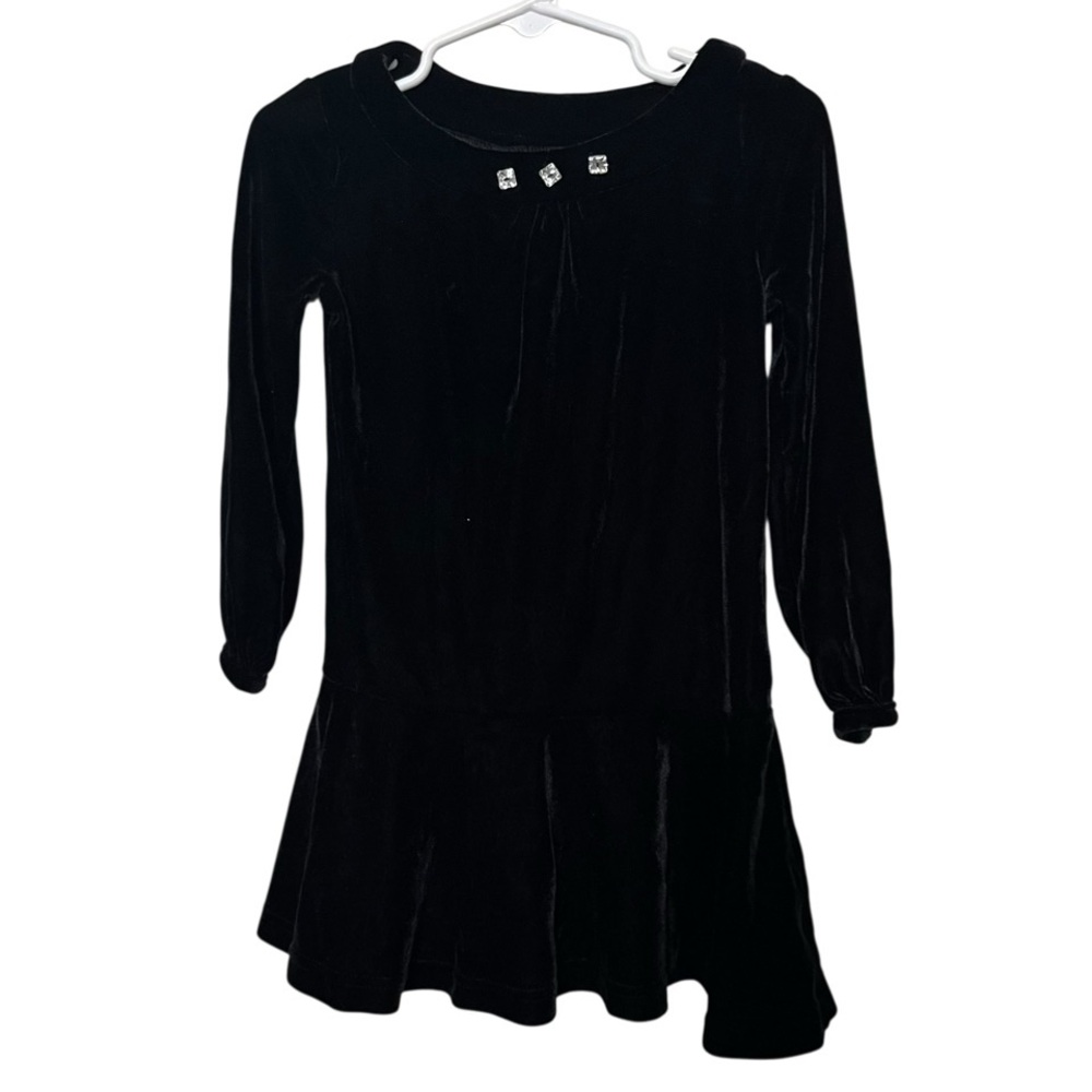 Vintage Hartstrings Long Sleeve Velvet Dress Size 3T